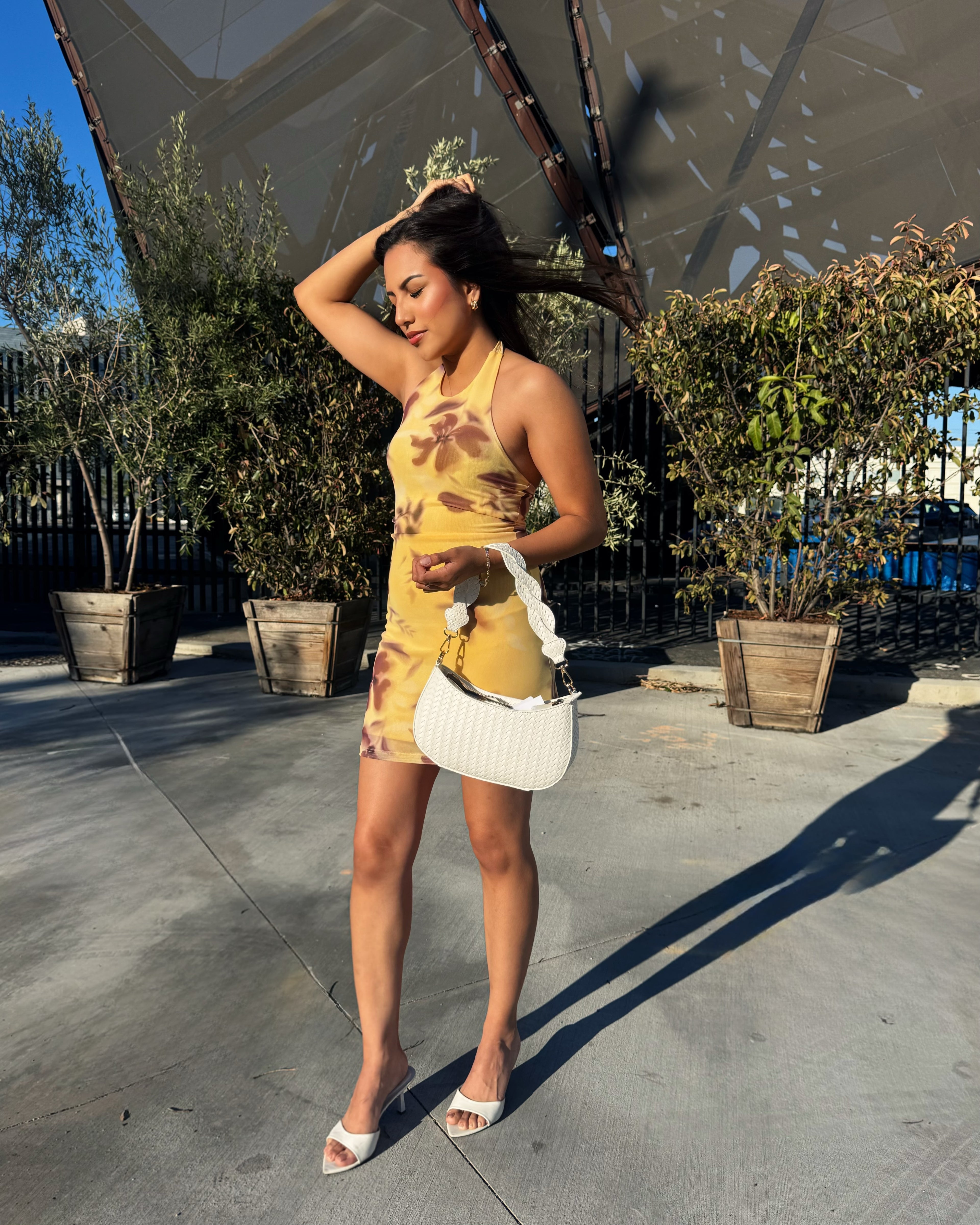 Camila Butter Yellow Halter Dress