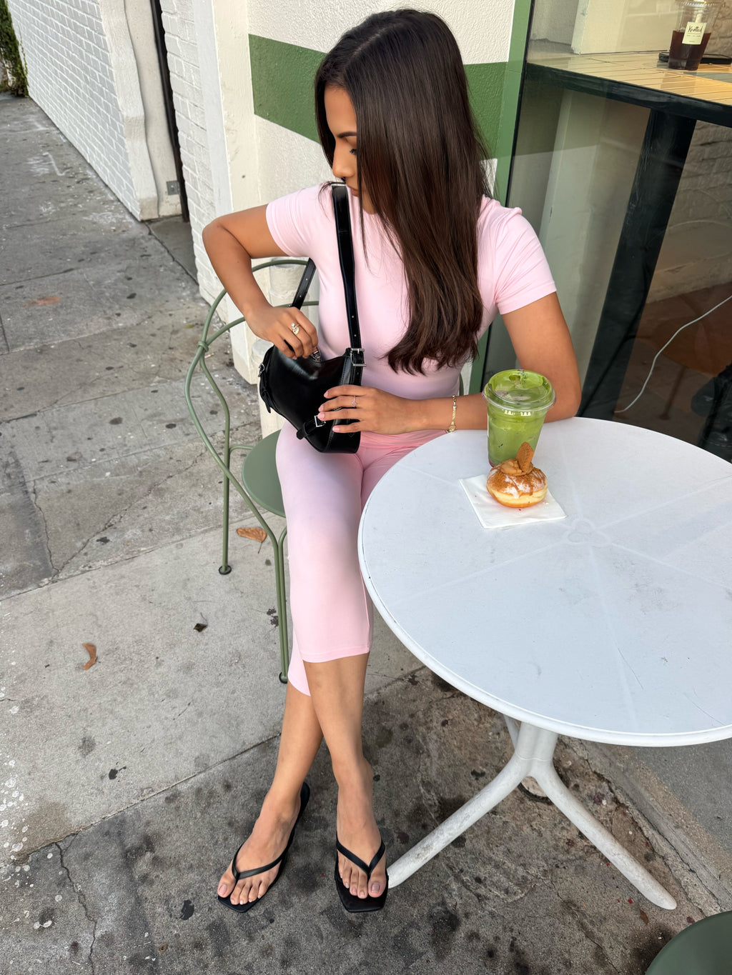 Britt Fold-over Capri Two Piece Set