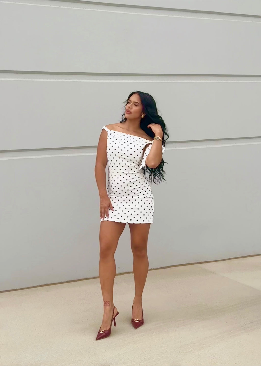 Celine Polkadot dress