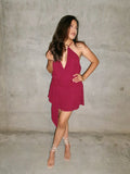 Vivian Burgundy Dress