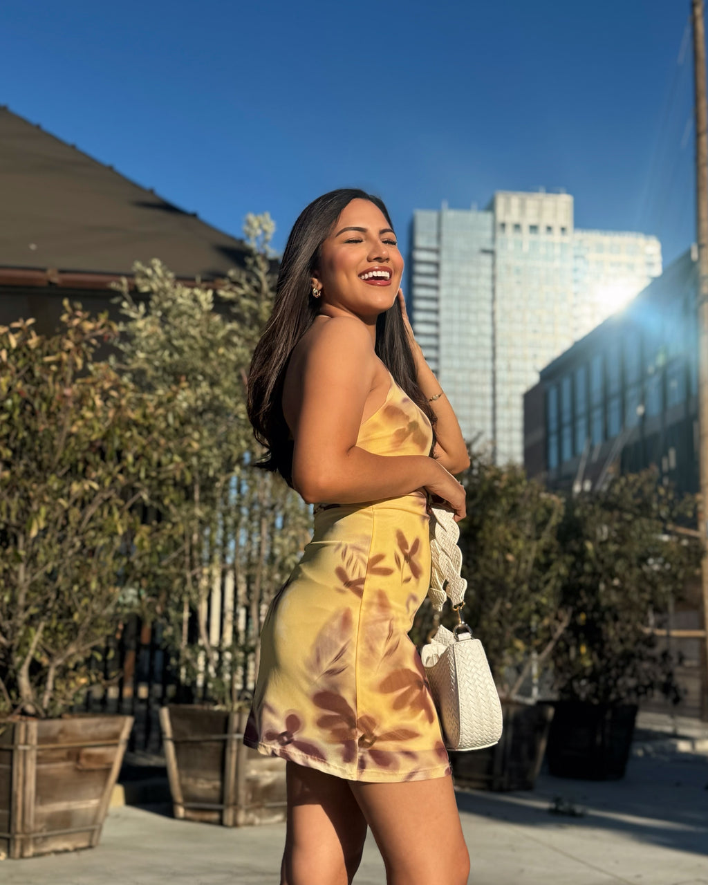 Camila Butter Yellow Halter Dress