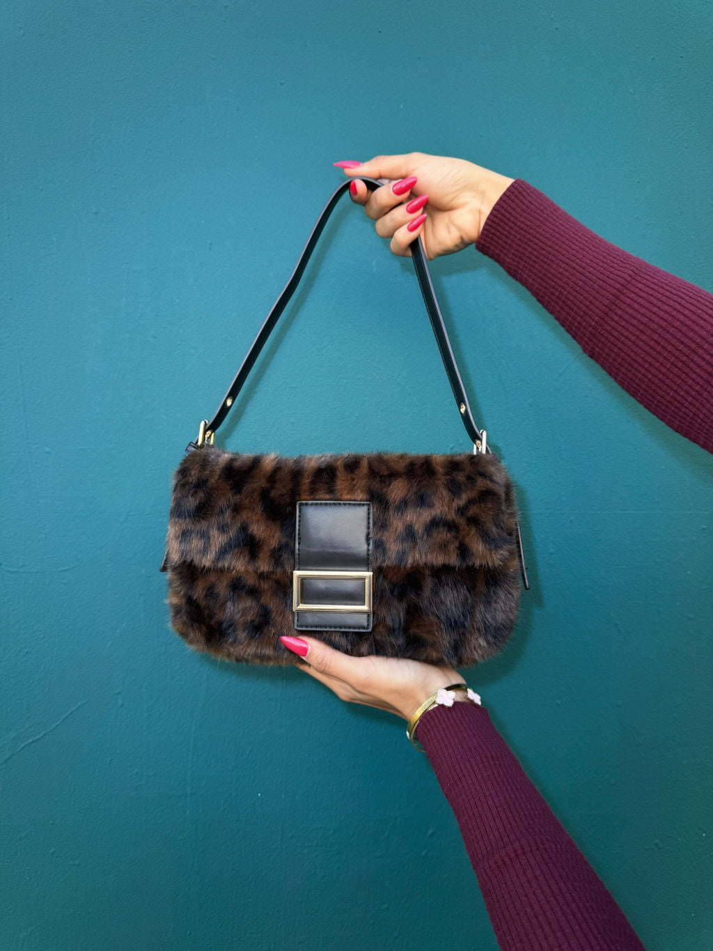 Leopard Furr Bag