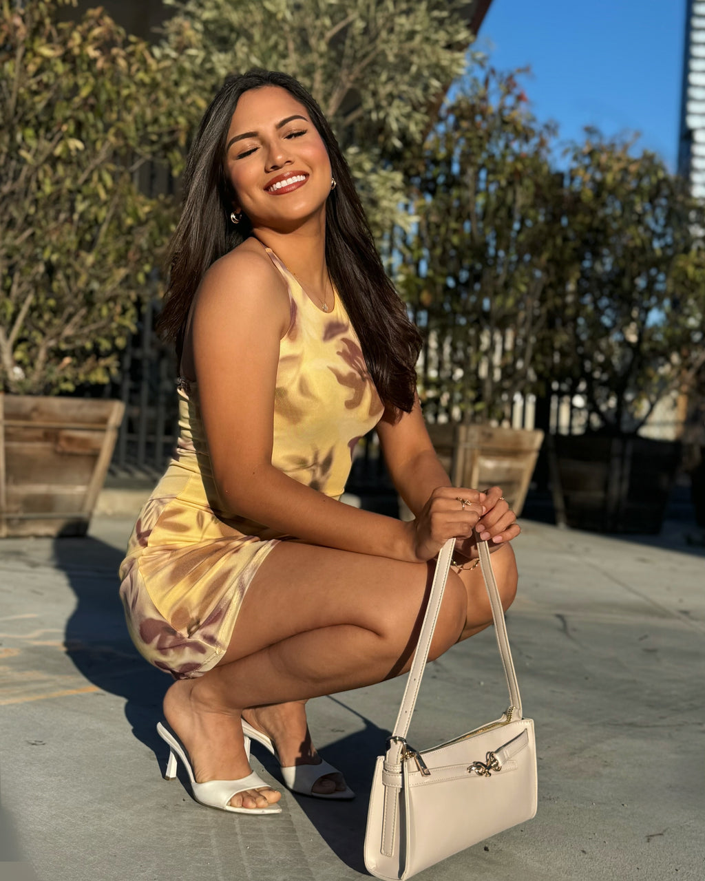 Camila Butter Yellow Halter Dress