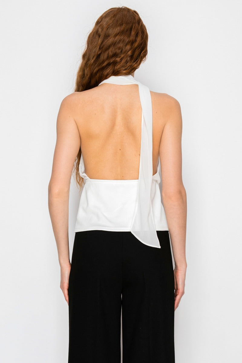Erika Halter Scarf Top