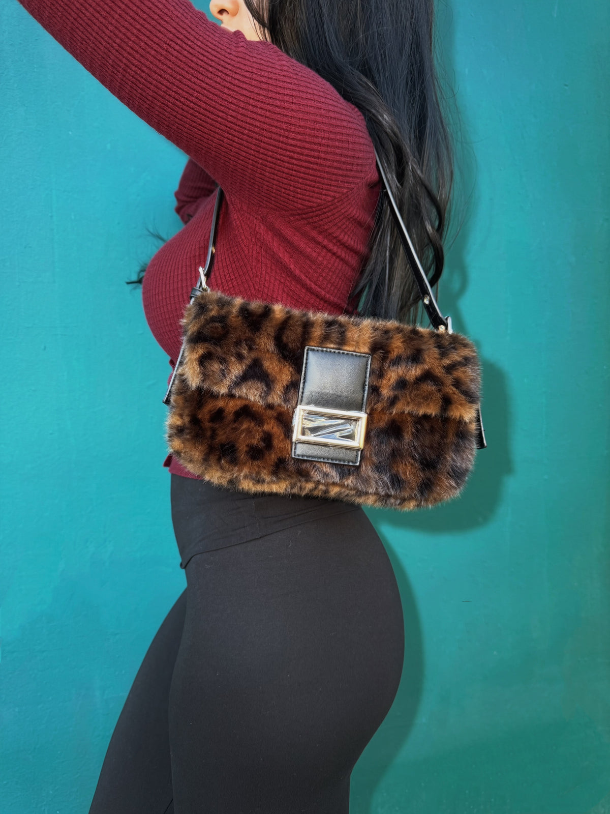 Leopard Furr Bag