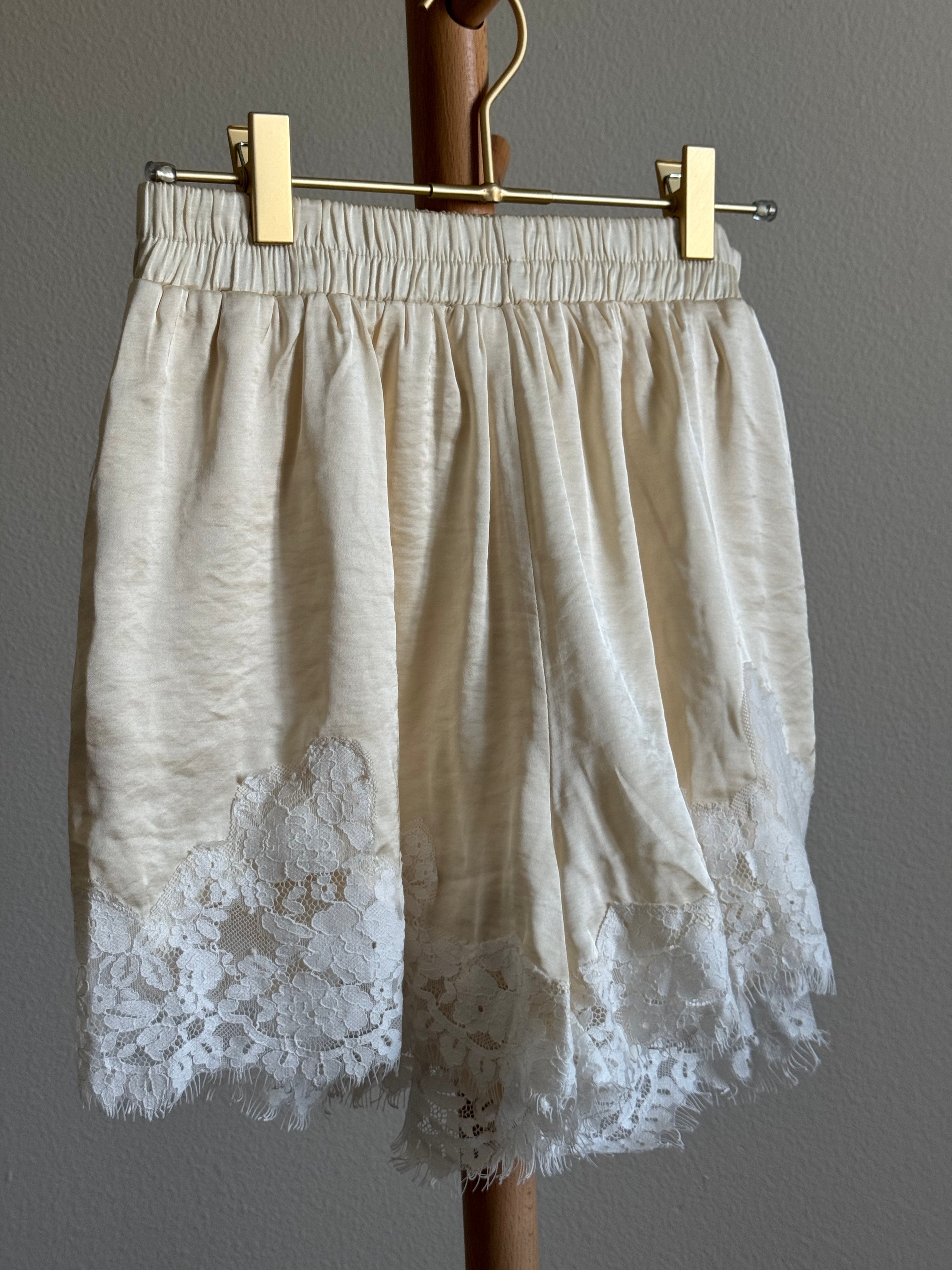 Amy Satin Lace Shorts